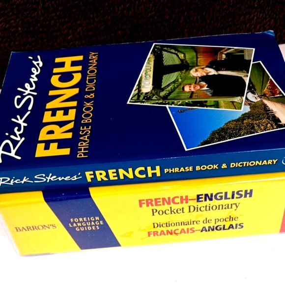 French-English Pocket Dictionary & Rick Steves French Phrases Both BooksLike New - Picture 7 of 16